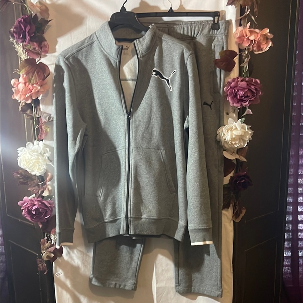 Gray Puma Tracksuit